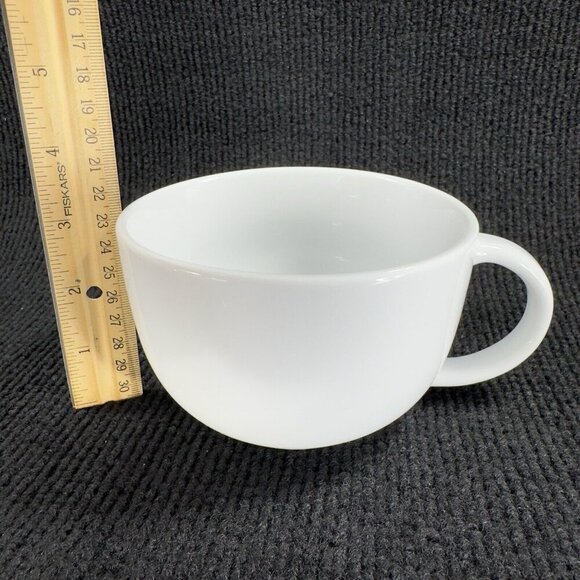 Le Gourmet Chef White Ceramic Large Oversized Coffee Mug Cup Set 2 Mugs Cups - Picture 5 of 13